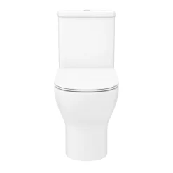 Toreno Round Rimless Close Coupled Toilet + Soft Close Seat 13 Toreno Round Rimless Close Coupled Toilet + Soft Close Seat -Toreno Bathroom trrwcnd1