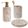 Toreno Terrazzo-Effect Concrete Bathroom Accessories Set 1 Toreno Terrazzo-Effect Concrete Bathroom Accessories Set -Toreno Bathroom trtset l