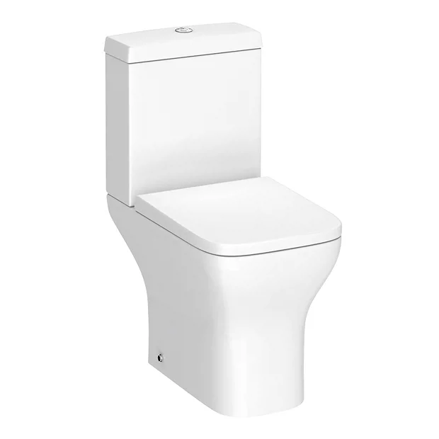 Toreno Square Rimless Close Coupled Toilet + Soft Close Seat 6 Toreno Square Rimless Close Coupled Toilet + Soft Close Seat - Image 4