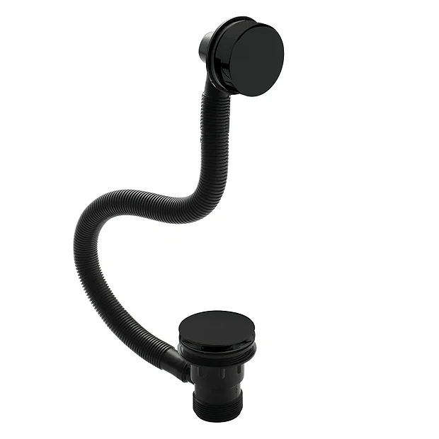 Toreno Black Easy Clean Click Clack Bath Waste With Overflow 3 Toreno Black Easy Clean Click Clack Bath Waste With Overflow