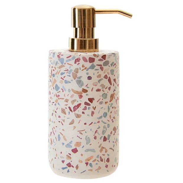 Toreno Terrazzo-Effect Concrete Lotion/Soap Dispenser 3 Toreno Terrazzo-Effect Concrete Lotion/Soap Dispenser